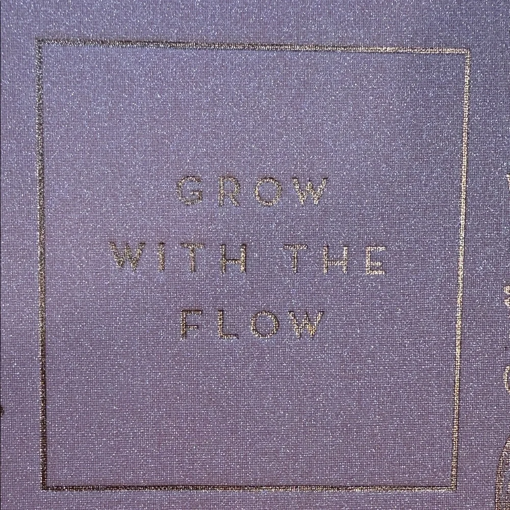 Pink Gold Embossed “Grow With The Flow” Journal